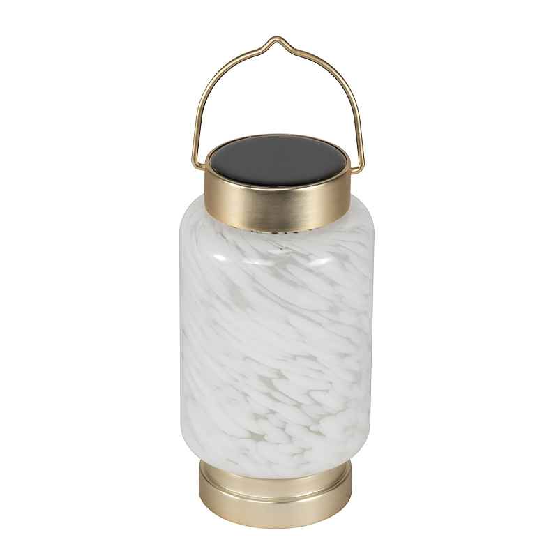 Hand-blown Solar Boater Lantern - Cylinder